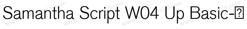 Samantha Script W04 Up Basic字体转换